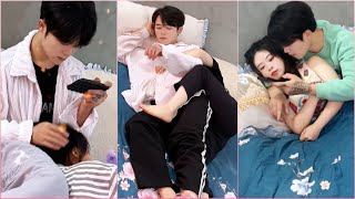 Couple At Night Sleeping Routine 🫶❤️‍🔥|19