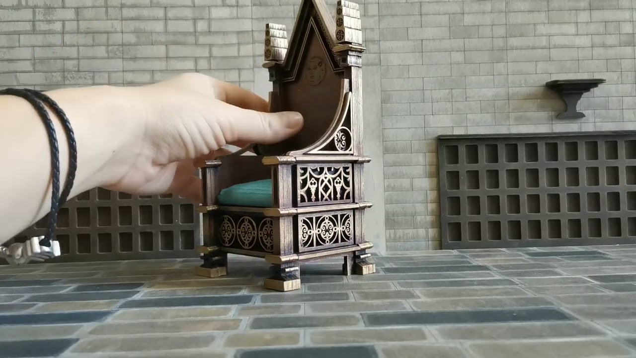 New Gothic-Style Doll Chair – Exclusive Collection Piece