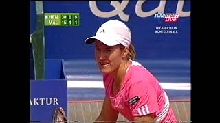 2007 Berlin Second Round Henin vs Malek
