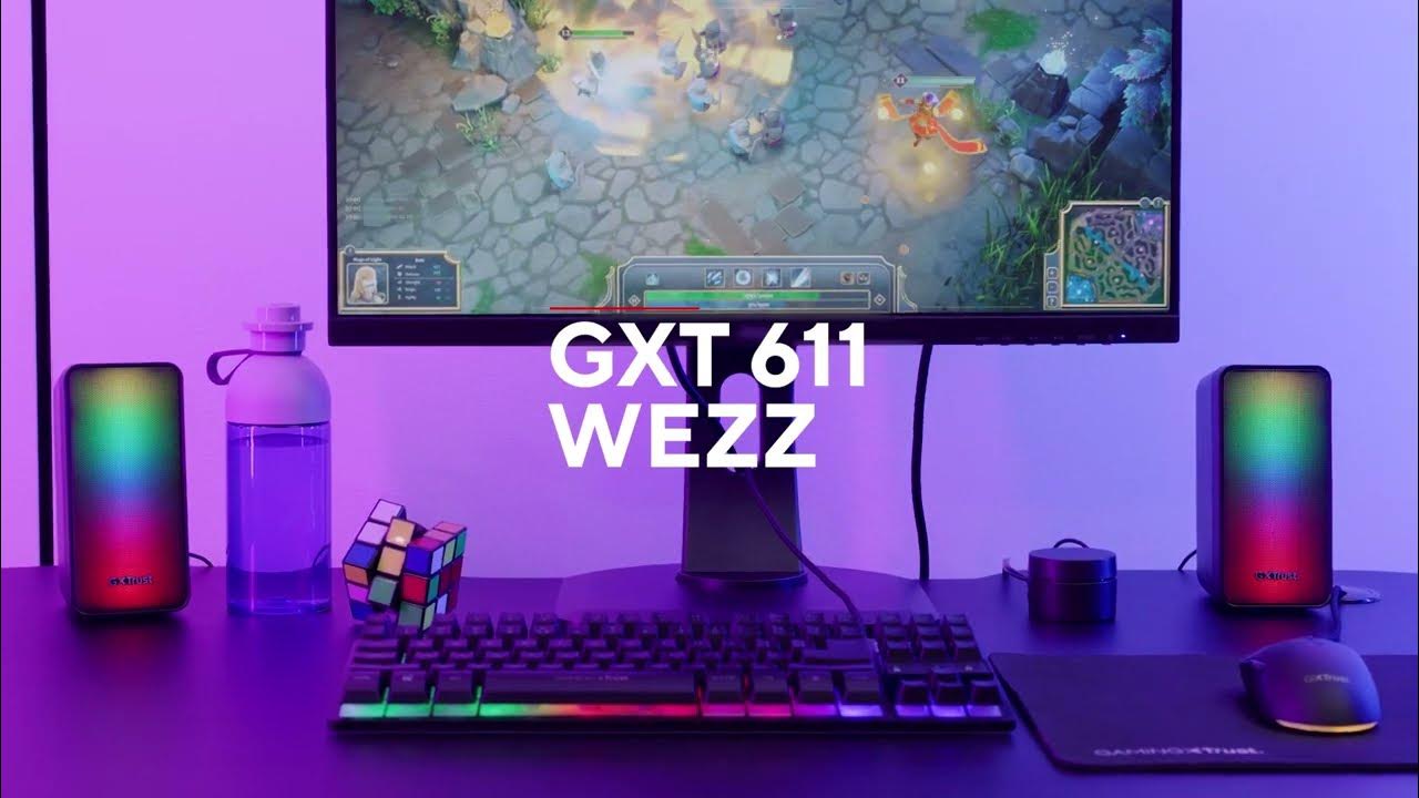 GXT 611 WEZZ Illuminated 2.0 RGB Speaker Set YouTube