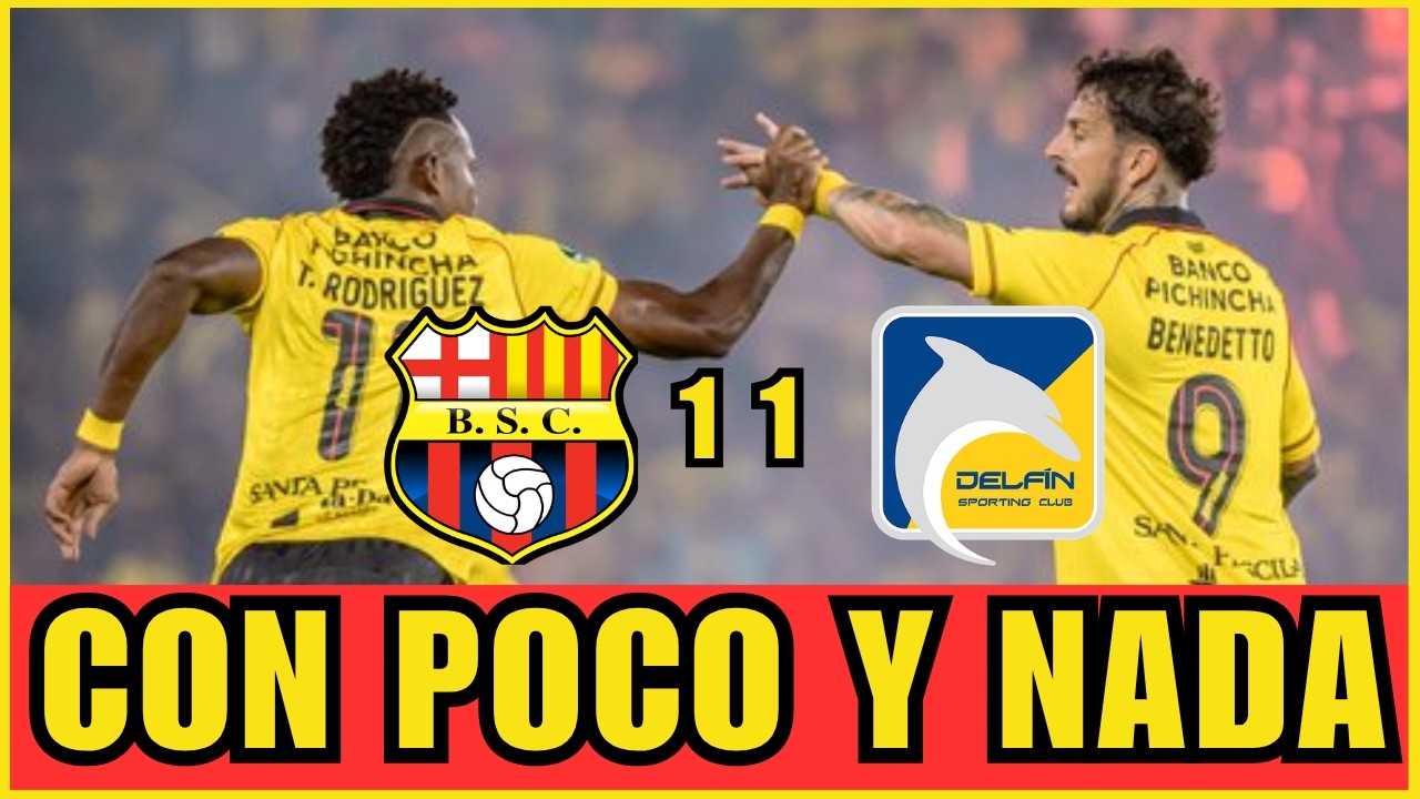 ¡¡BARCELONA SC CLASIFICA AL HEXAGONAL CON POCO Y NADA DE FUTBOL!! BARCELONA SC 1 1 DELFIN LIGA PRO