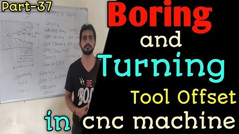 cnc programming | turning and boring tool offset | turning tool offset