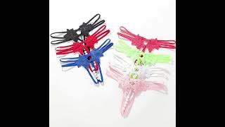 Y Thong Transparent Temptation Pearl Mage Crotchless T Pants Woman Underwear Lingerie