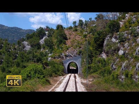 4K CABVIEW Podgorica - Niksic -- Montenegro Railways -- Pruga Podgorica - Nikšić