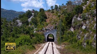 4K CABVIEW Podgorica  Niksic  Montenegro Railways  Pruga Podgorica  Nikšić