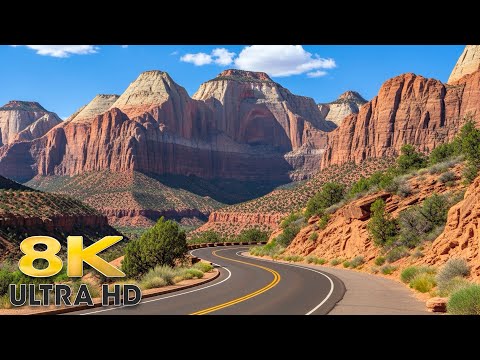 The Most Scenic Roads in Zion National Park Utah 8K