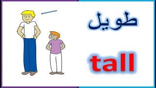 الصفات وعكسها باللغة الانجليزية والعربية - adjectives and their opposites screenshot 5