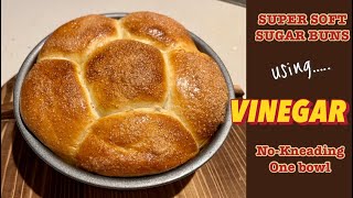 Super Soft Sugar Buns using VINEGAR #softbun  #softbread  #bread  #vinegar screenshot 2