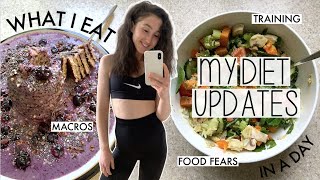 WHAT I EAT IN A DAY VLOG | BIG DIET CHANGES, FOOD FEARS & MARATHON TRAINING FUEL