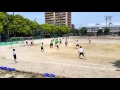 20160508青山中ハンドボール　練習　トリプルポスト