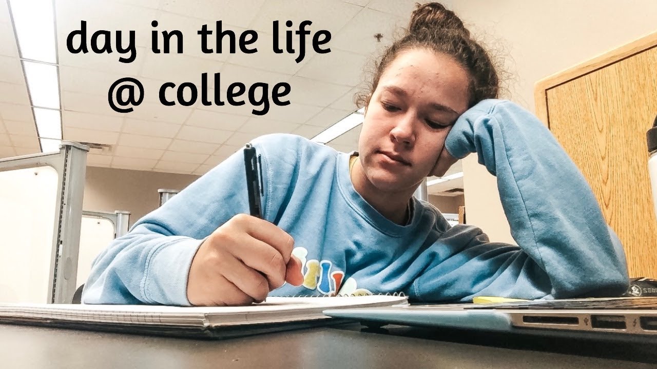 a PRODUCTIVE day in my life at college - YouTube