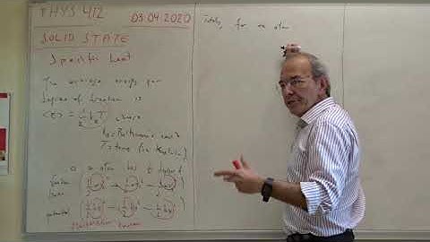 SOLID STATE PHYSICS (Phys 412 - Specific heat, Lattice vibrations)