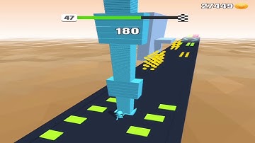 Stack Colors Level 47 - gameplay (ios android) walkthrough all levels