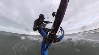 Forward Loop POV, wet landing in slow mo, Rush, Dublin, Ireland
