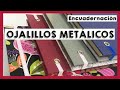 👉 Cómo PONER ELÁSTICO Con OJALILLOS METÁLICOS ✅ [ Mi Método Probado  !!! ] Encuadernación  DIY