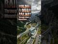 Building A Mega Railway Through Giant Mountains! #builder #shorts #reels
