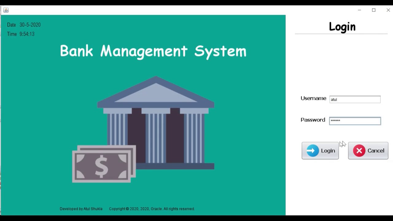 case study on bank management system