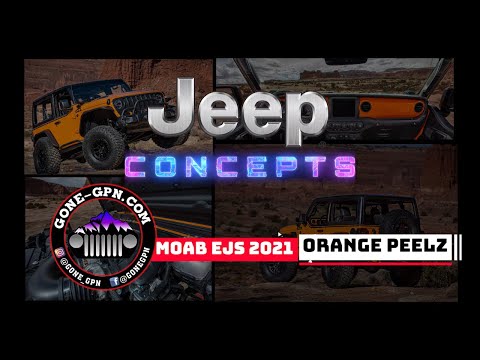 Rick Péwé Drives Orange Peelz Jeep Concept - EJS 2021