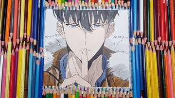 how to draw sung jin woo step by step//solo leveling season 2