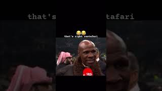 Chris Eubank SR “ That’s Right Rastafari “ 😂😂