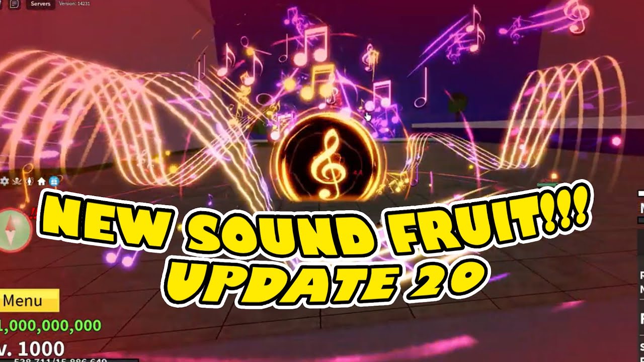 Blox Fruits New Sound Fruit - Update 20 (October 21) #bloxfruits #blox