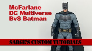 Custom Mod McFarlane DC Multiverse Batman vs Superman Dawn of Justice Batman