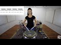 Emmanuelle Caplette Free Drum Lesson: 16th Notes Grid Accent Tap