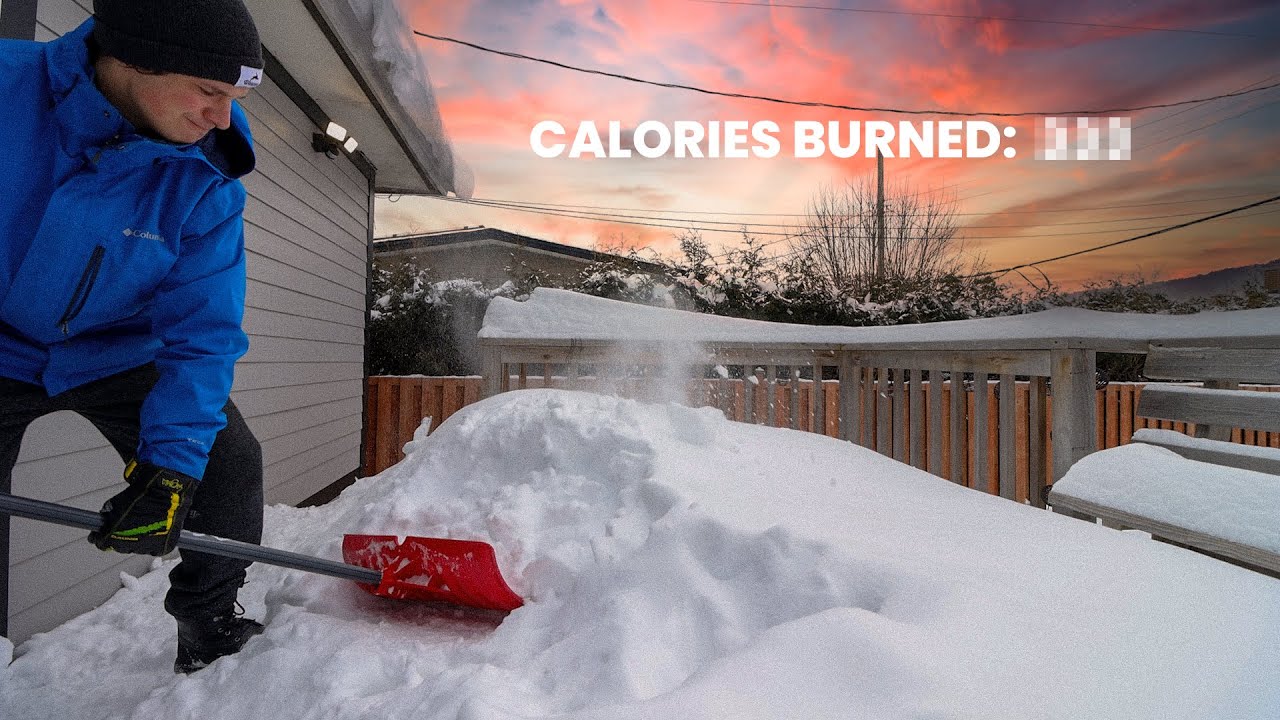 How many calories do you burn shovelling snow? YouTube