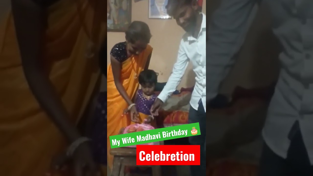 My Wife Madhavi Birthday Celebration 🎉 #shorts Videos  @nunesureshofficial666 - YouTube