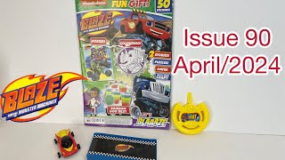 Blaze and the monster machines magazine, issue 90, April/2024 with stunt cars set 🚗🚘