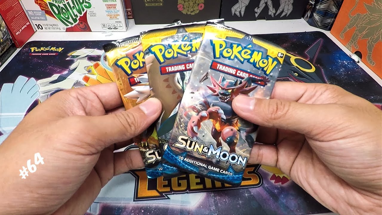 Opening Sun and Moon Base Booster Packs | Pokemon TCG - YouTube
