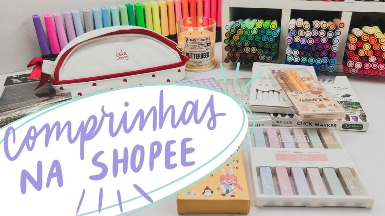 Comprinhas de papelaria na shopee - você vai pirar com esses produtos