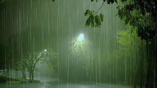 Relax & Sleep Instantly On A Stormy Night | Heavy Rainstorm & Massive Thunder Sounds On The Street