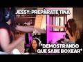 TINA DEMOSTRANDO A JESSY QUE TAMBIEN SABE BOXEAR