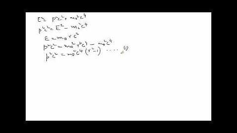 relativistic momentum from relativistic kinetic energy