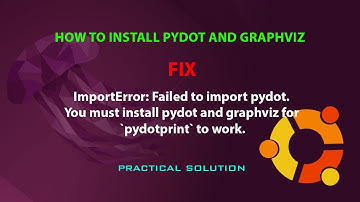 UBUNTU TIP: How to install pydot and graphviz