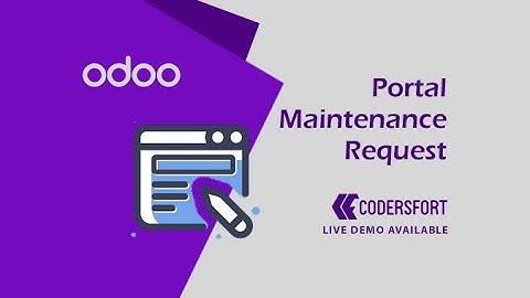 How to create a maintenance request from the portal in odoo | odoo Portal Maintenance Request