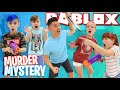 Roblox murder mystery 2 in real life funhouse fam vs noob family