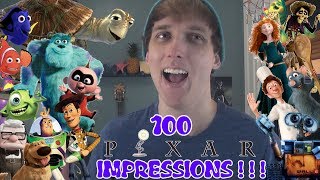 100 PIXAR Voice Impressions!!! (Disney Impressions)