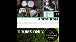 Type O Negative Anesthesia (Drums Only) Play Along by Praha Drums Official (35.c)