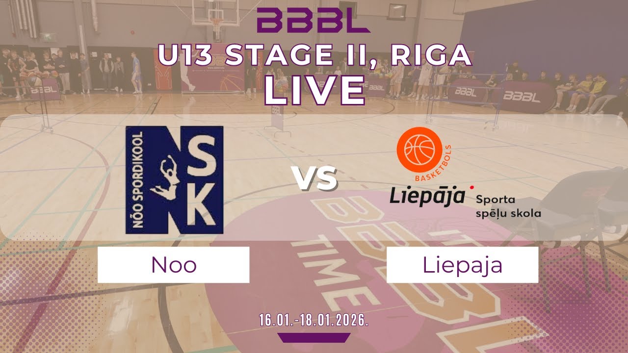 Noo Spordikool 2013 vs Liepāja 2013 | BBBL U13 | Stage II