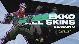 2XKO EKKO - All SKINS and CHROMAS | SEASON 0