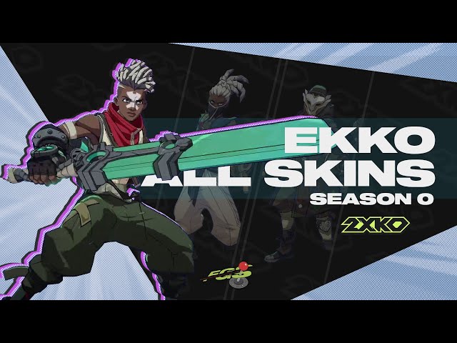 2XKO EKKO - All SKINS and CHROMAS | SEASON 0 - YouTube
