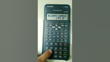 how to adjust brightness in casio fx-100MS calculator (#shorts)#calculator
