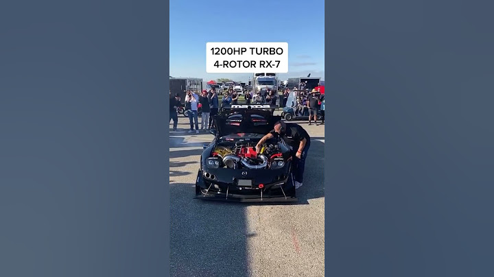Mazda RX7  1200 HP Turbo 4 Rotor Exhaust Sound