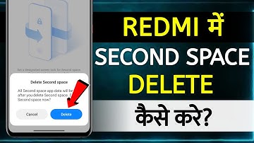 How To Delete Second Space In Redmi | how to delete second space in mi |mi phone second space delete