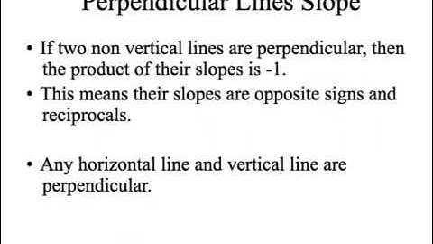 Parallel and perpendicular lines notes #1 part 1