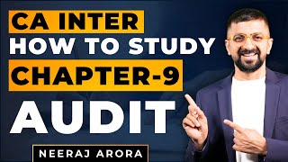 How to Study Chapter-9 Audit of Different Types of Entities | CA Inter Audit May 2024 | Neeraj Arora