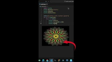 Amazing Rotating Python Graphics Design using Turtle #python #pythonshorts #coding #viral #design