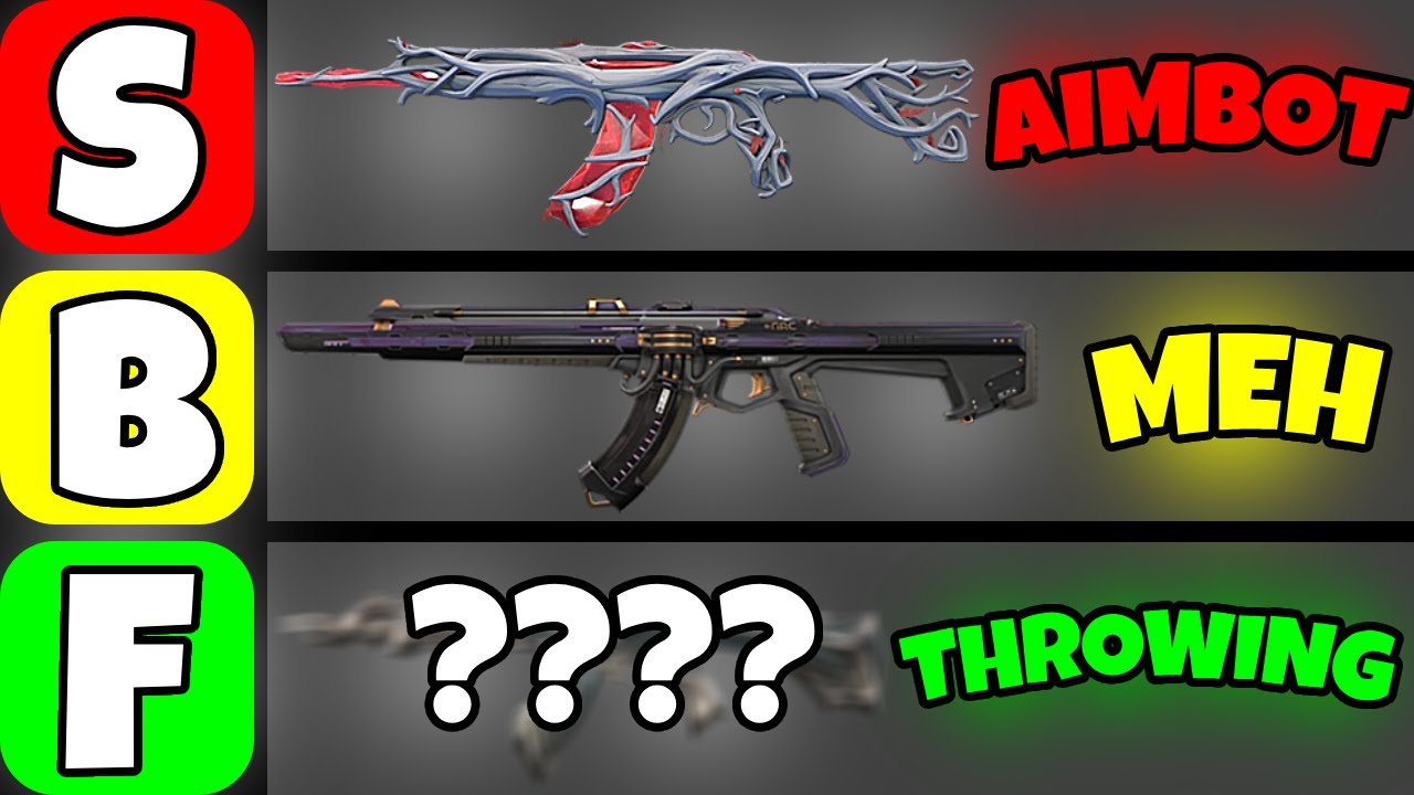 Ranking *almost* EVERY Vandal Skin in VALORANT...
